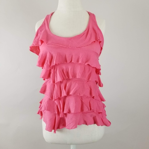 Pink Ruffle Tank - Picture 2 of 5